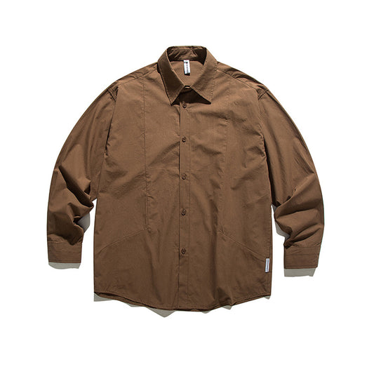 Loose Overalls Long Sleeve Shirt Men